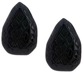 Wildlife by Heidi Klum Animal Instinct Button Earrings, Black Clip-On